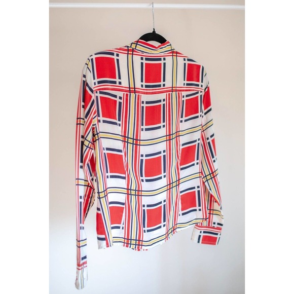 Anne Klein II 100% Silk Womens Button Down Blouse SZ 2 - Picture 8 of 10